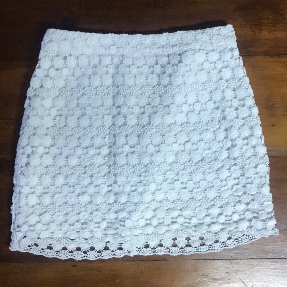 * H&M | White Lace Skirt